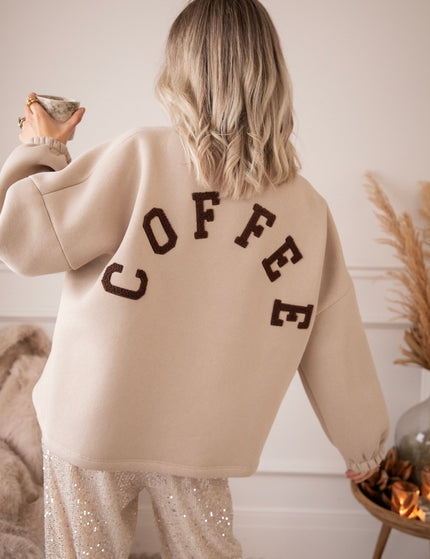 Lily Coffee Beige/Brown - Sweater - ellemilla