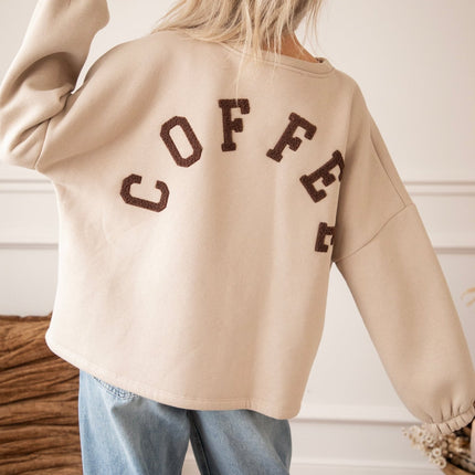 Lily Coffee Beige/Brown - Sweater - ellemilla