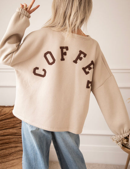 Lily Coffee Beige/Brown - Sweater - ellemilla