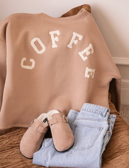 Lily Coffee Taupe/Cream - Sweater - ellemilla