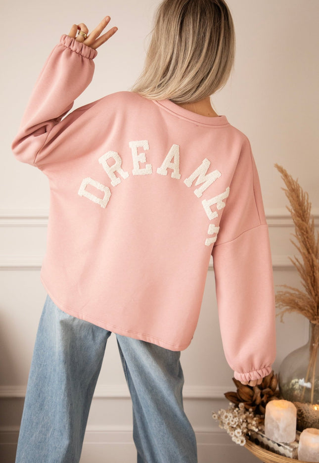 Lily Dreamer Baby Pink/Beige - Sweater - ellemilla