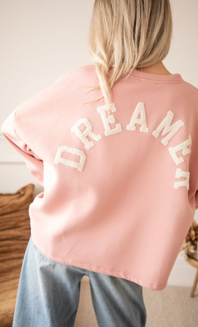 Lily Dreamer Baby Pink/Beige - Sweater - ellemilla