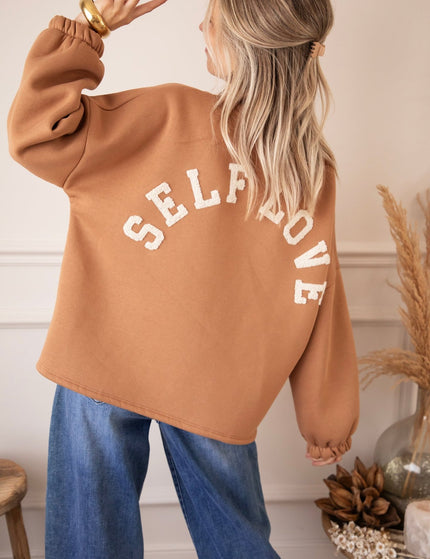 Lily Self Love Caramel/Beige - Sweater - ellemilla