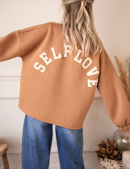 Lily Self Love Caramel/Beige - Sweater - ellemilla