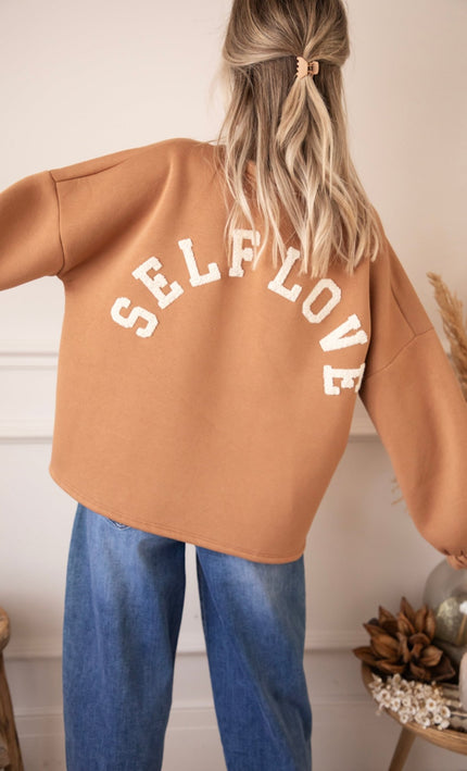Lily Self Love Caramel/Beige - Sweater - ellemilla