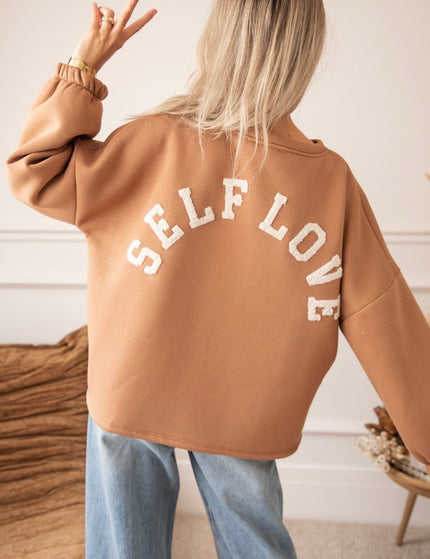 Lily Self Love Caramel/Beige - Sweater - ellemilla