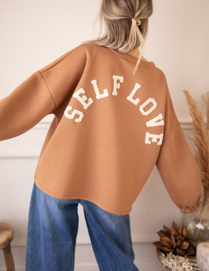 Lily Self Love Caramel/Beige - Sweater - ellemilla