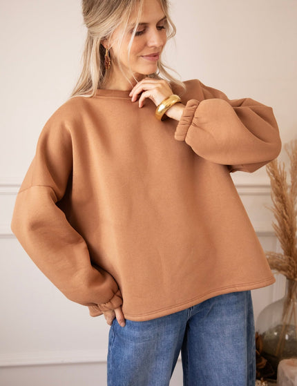 Lily Self Love Caramel/Beige - Sweater - ellemilla