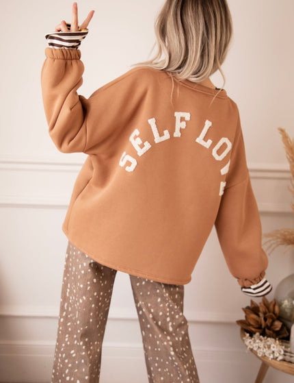 Lily Self Love Caramel/Beige - Sweater - ellemilla
