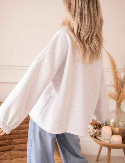 Lily Soft Grey - Sweater - ellemilla