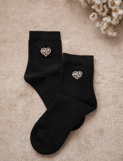 Little Wild Heart Black - Sokken - ellemilla