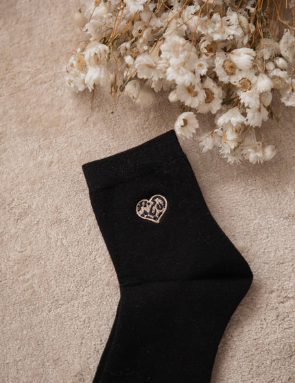 Little Wild Heart Black - Sokken - ellemilla