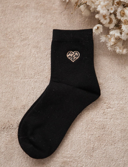 Little Wild Heart Black - Sokken - ellemilla