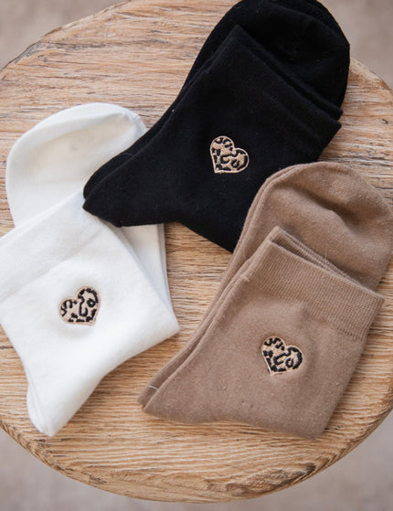 Little Wild Heart Black - Sokken - ellemilla