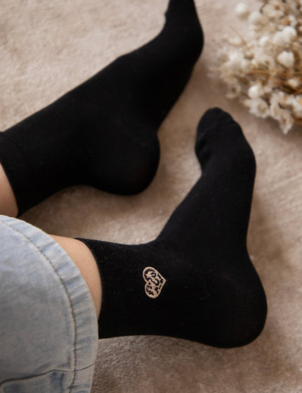 Little Wild Heart Black - Sokken - ellemilla