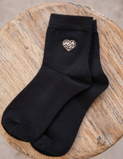 Little Wild Heart Black - Sokken - ellemilla