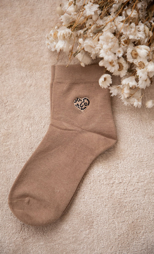 Little Wild Heart Camel - Sokken - ellemilla