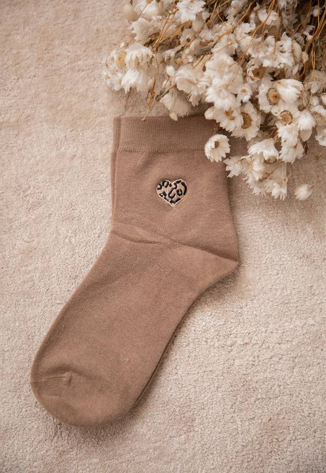 Little Wild Heart Camel - Sokken - ellemilla