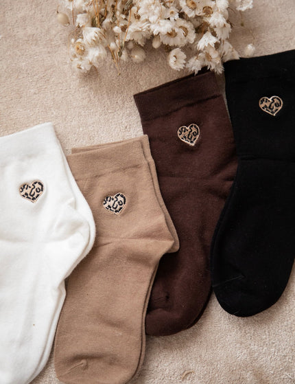 Little Wild Heart Dark Brown - Sokken - ellemilla