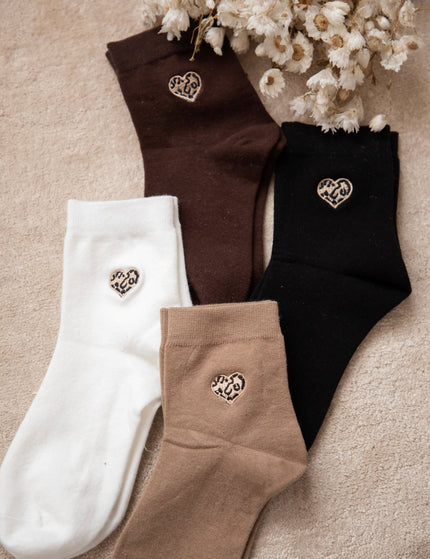 Little Wild Heart Dark Brown - Sokken - ellemilla