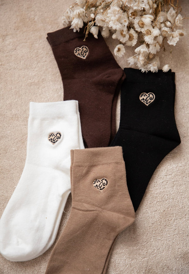 Little Wild Heart Dark Brown - Sokken - ellemilla