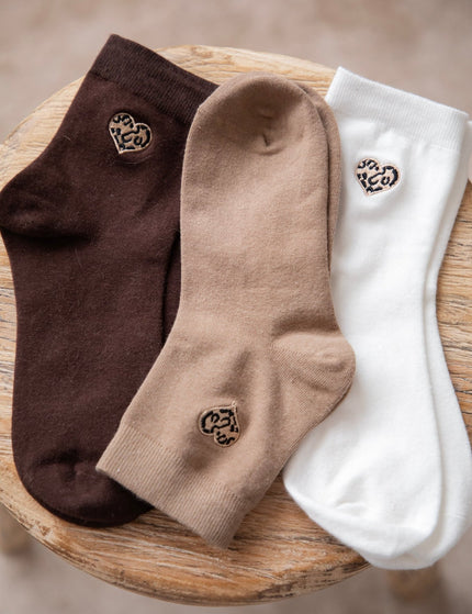 Little Wild Heart Dark Brown - Sokken - ellemilla