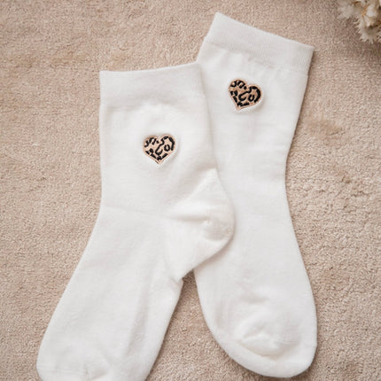 Little Wild Heart Off White - Sokken - ellemilla