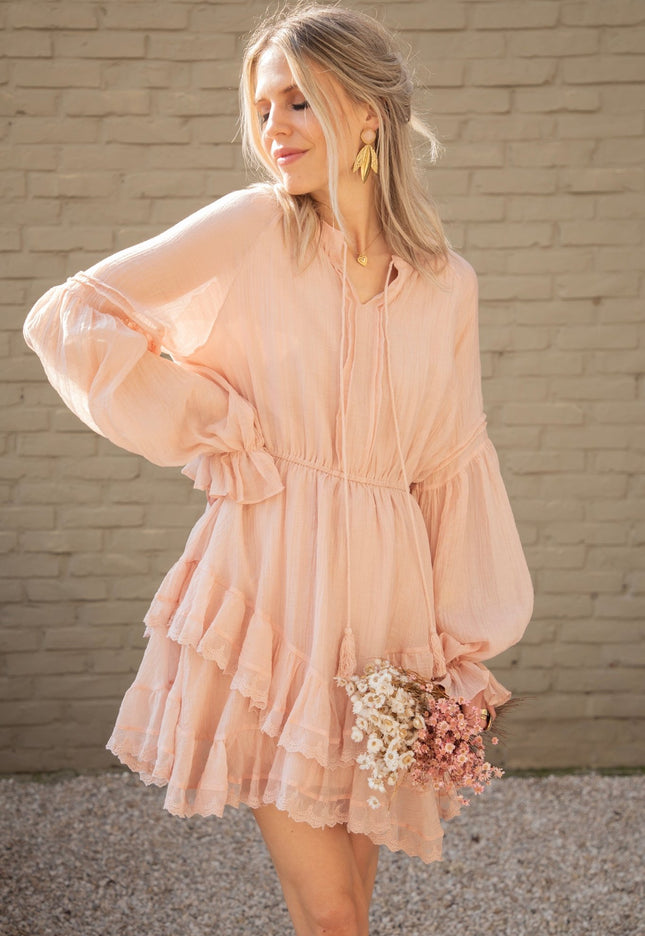 Lola Layer Pink - Jurk - ellemilla