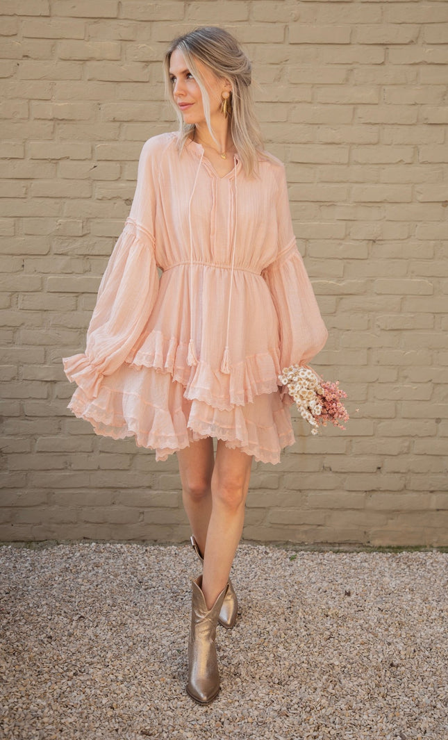 Lola Layer Pink - Jurk - ellemilla
