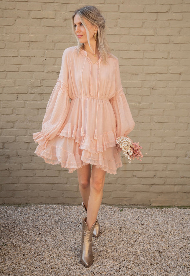 Lola Layer Pink - Jurk - ellemilla
