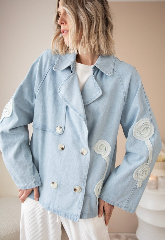 Lotus Denim Light Blue - Jacket - ellemilla
