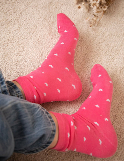 Love Overload Fuchsia/Silver - Sokken - ellemilla