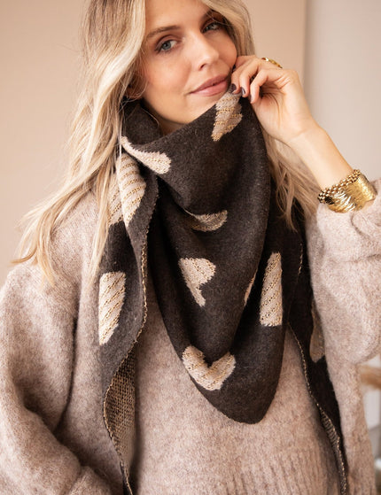 Love You Latte Brown/Taupe - Sjaal - ellemilla