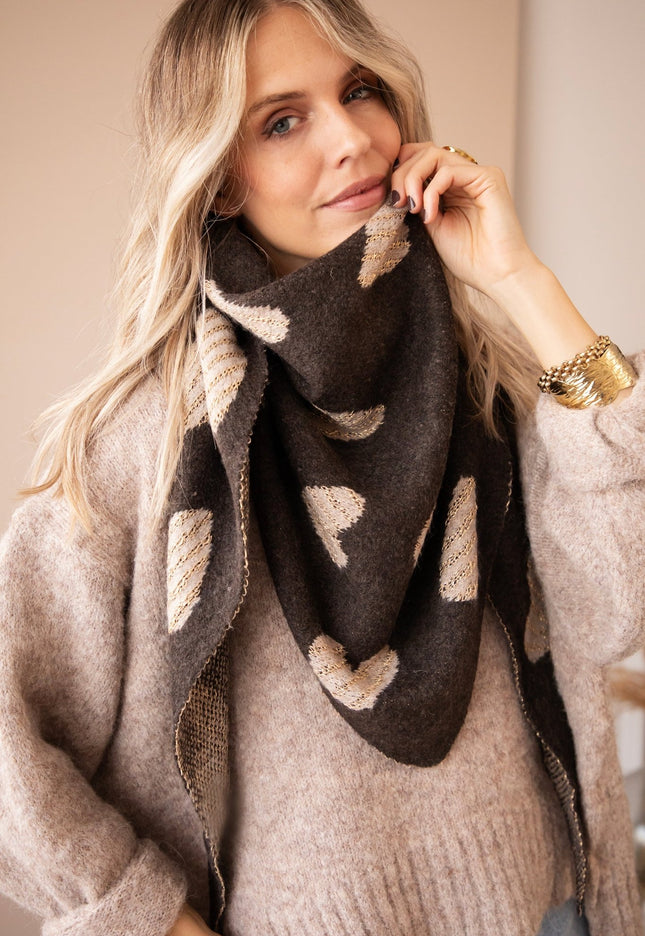 Love You Latte Brown/Taupe - Sjaal - ellemilla