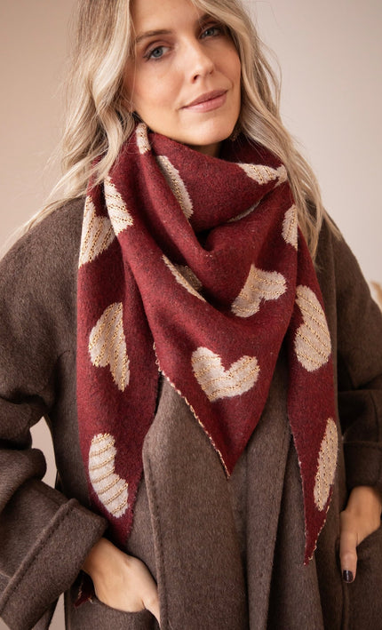 Love You Latte Wine/Taupe - Sjaal - ellemilla