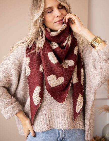 Love You Latte Wine/Taupe - Sjaal - ellemilla