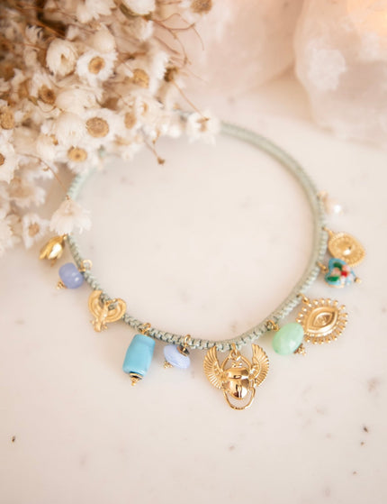 Lucky Charm Blue/Mint - Ketting - ellemilla