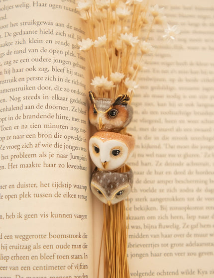 Lucky Owl White - Ring - ellemilla