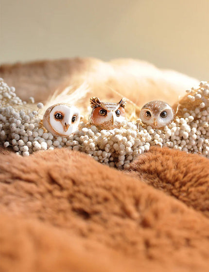 Lucky Owl White - Ring - ellemilla