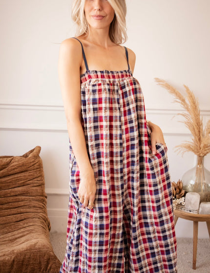 Lumberjack Charm Red/Blue - Jumpsuit - ellemilla