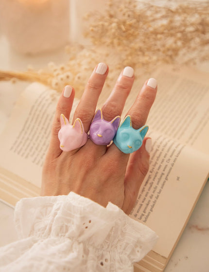 Maew Cat Blue - Ring - ellemilla
