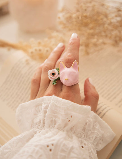 Maew Cat Pink - Ring - ellemilla