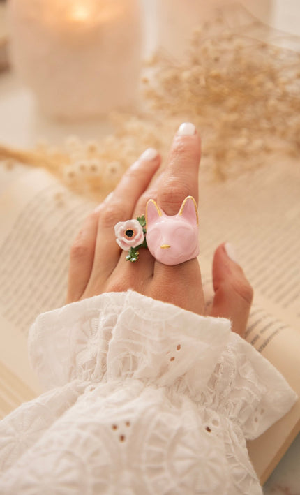 Maew Cat Pink - Ring - ellemilla