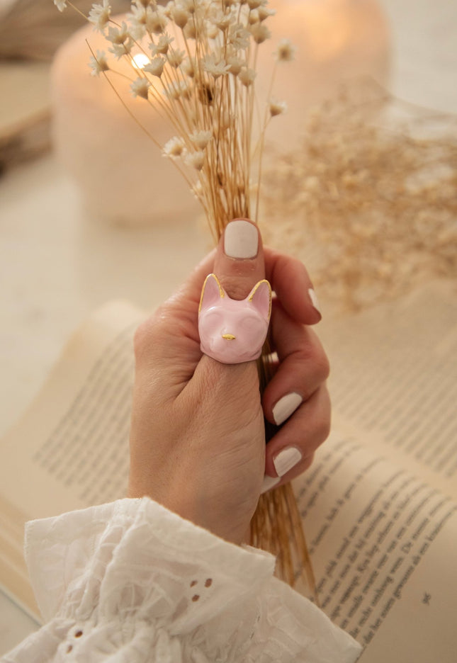 Maew Cat Pink - Ring - ellemilla