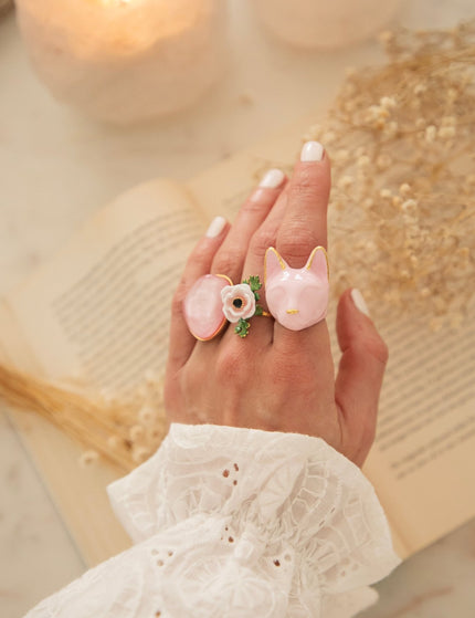 Maew Cat Pink - Ring - ellemilla