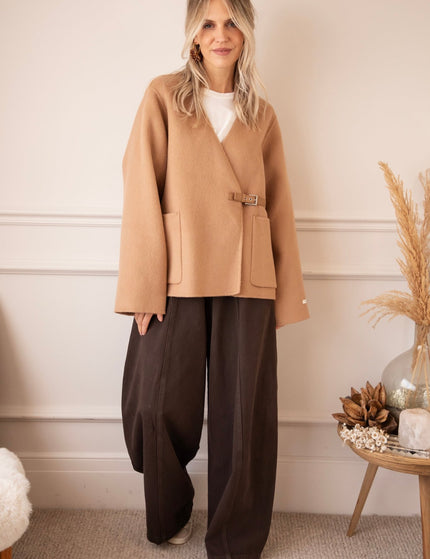 Manon Buckle Camel - Jas - ellemilla