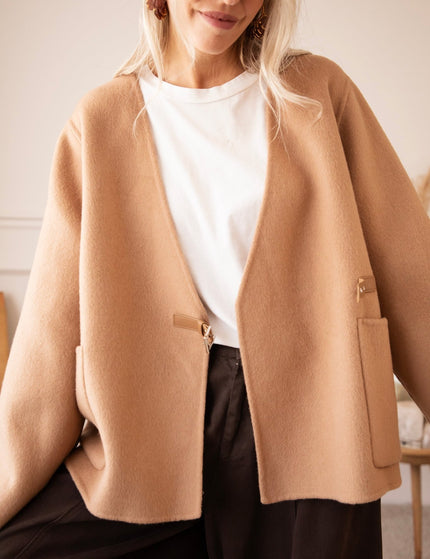 Manon Buckle Camel - Jas - ellemilla