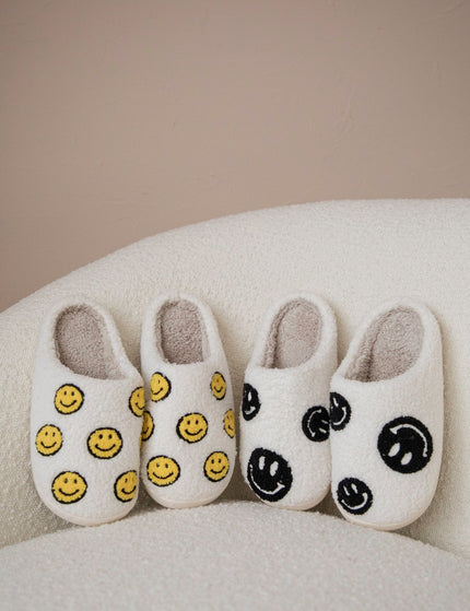 Many Smiles Off White/Yellow - Slippers - ellemilla