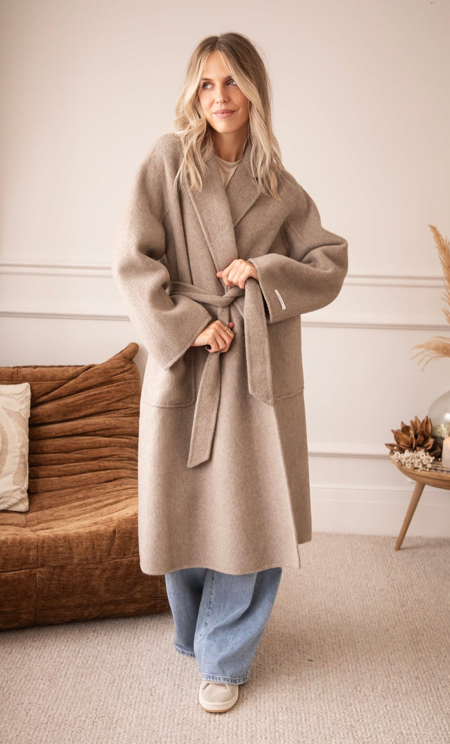 Mara Manteaux Taupe - Jas - ellemilla