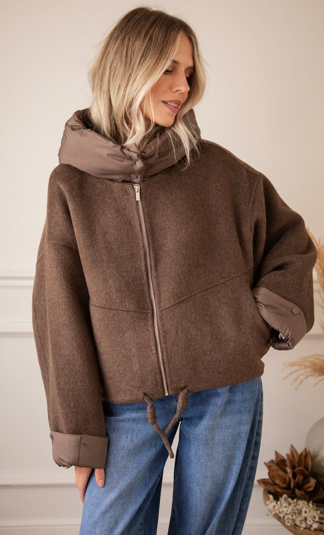 Mara Mood Mix Choco - Jacket - ellemilla